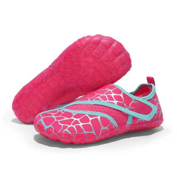 Boys & Girls Lightweight Water Shoes - HOT PINK-BLUE - 4